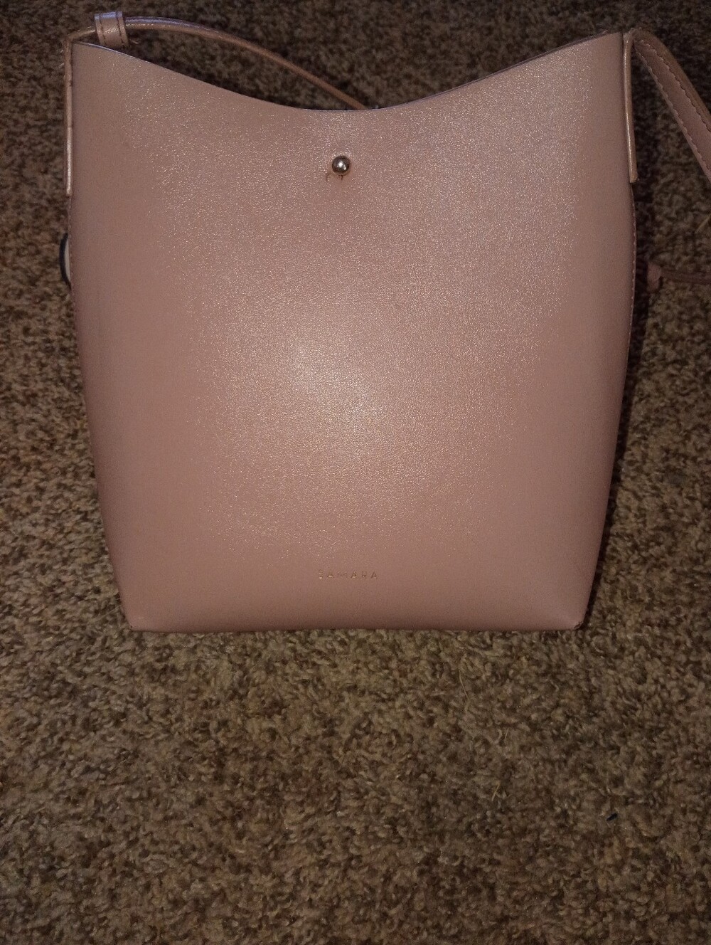 Samara Minimalist Pink Shoulder Bag - Soft Blush Women's Crossbody